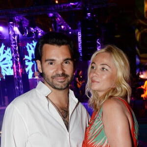 Exclusif - Antoine Chevanne (propriétaire du Byblos), Emmanuelle Béart - Soirée de la "Summer Party 2016" au Byblos à Saint Tropez le 20 juillet 2016. © Rachid Bellak / Bestimage