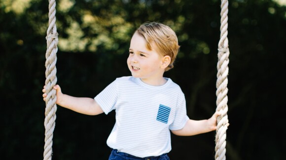 George de Cambridge a 3 ans : Quatre nouvelles photos, dans le jardin familial