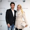 Elodie Gossuin et son mari Bertrand Lacherie au BMW i Tour a Paris le 3 avril 2013.