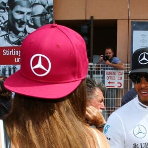 Barbara Palvin et Lewis Hamilton lors du Grand Prix de Formule 1 de Monaco, le 28 mai 2016. © Bruno Bebert/Bestimage