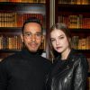 Lewis Hamilton et Barbara Palvin au Dîner Lewis Hamilton et Melvin Chua à La Réserve à Paris le 7 mars 2016. © Cyril Moreau / Bestimage