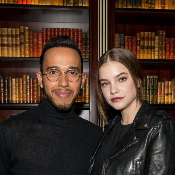 Lewis Hamilton et Barbara Palvin au Dîner Lewis Hamilton et Melvin Chua à La Réserve à Paris le 7 mars 2016. © Cyril Moreau / Bestimage