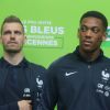 Morgan Schneiderlin, Anthony Martial et Jérémy Mathieu - Sortie en public pour l'équipe de France de football à l'hippodrome de Vincennes le 27 mai 2016. © CVS/Bestimage