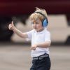 Le prince George de Cambridge a visité avec ses parents William et Kate le Royal International Air Tattoo à Fairford, le 8 juillet 2016.