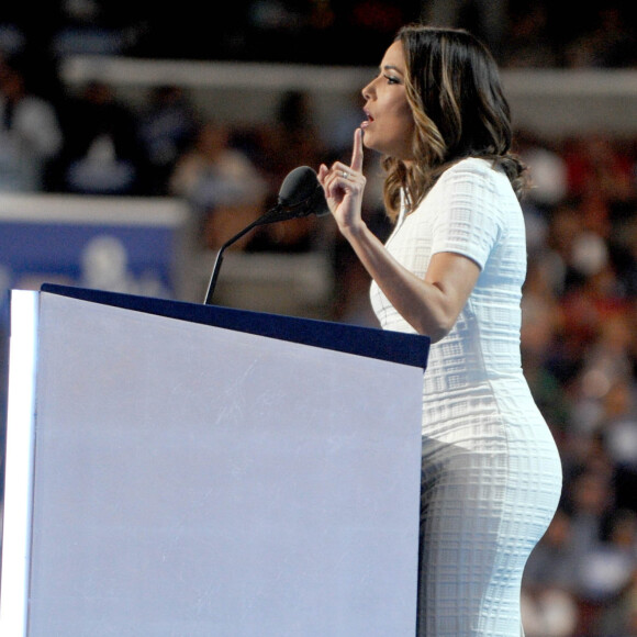 Eva Longoria au Premier jour de la Convention Nationale Démocrate à Philadelphie. Le 25 juillet 2016