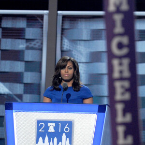 Michelle Obama  au Premier jour de la Convention Nationale Démocrate à Philadelphie. Le 25 juillet 2016