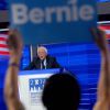 Bernie Sanders au Premier jour de la Convention Nationale Démocrate à Philadelphie. Le 25 juillet 2016