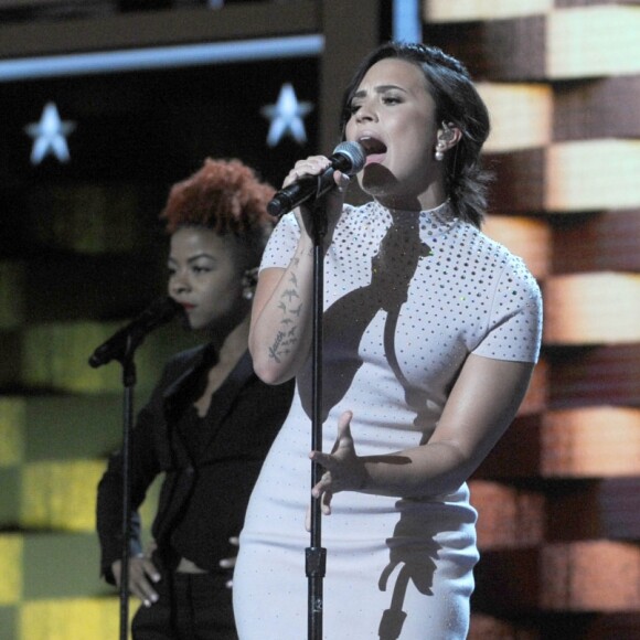 Demi Lovato  au Premier jour de la Convention Nationale Démocrate à Philadelphie. Le 25 juillet 2016