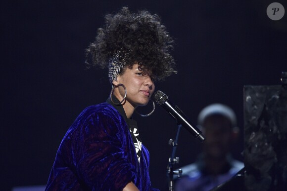 Alicia Keys  au Premier jour de la Convention Nationale Démocrate à Philadelphie. Le 25 juillet 2016