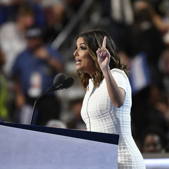 Eva Longoria au Premier jour de la Convention Nationale Démocrate à Philadelphie. Le 25 juillet 2016