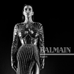 Kim Kardashian - Campagne Balmain, automne-hiver 2016. Photo par Steven Klein.