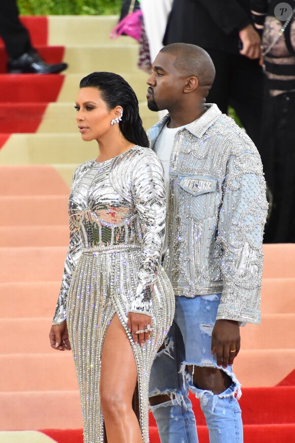 Kim Kardashian et son mari Kanye West - Met Gala 2016 au Metropolitan Museum of Art à New York, le 2 mai 2016.