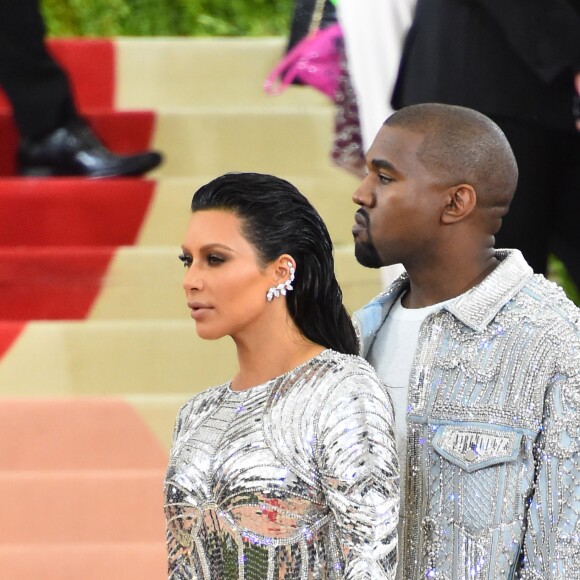 Kim Kardashian et son mari Kanye West - Met Gala 2016 au Metropolitan Museum of Art à New York, le 2 mai 2016.