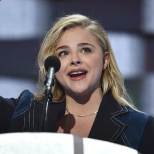 Chloe Grace Moretz à la convention nationale du Parti démocrate à Philadelphie, le 28 juillet 2016.