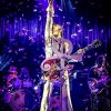 Le chanteur Prince en concert à Manchester. Le 16 mai 2014