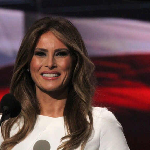 Melania Trump, la femme de Donald Trump lors du 1er jour de la convention républicaine à Cleveland, le 18 juillet 2016