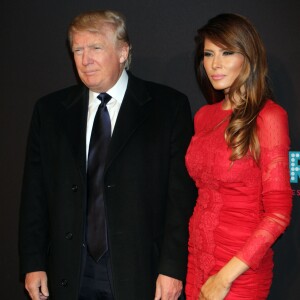 Donald Trump et sa femme Melania Trump à la soirée "Spring Spectacular Opening Night" à New York, le 26 mars 2015