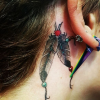 Paris Jackson s'est offert un nouveau tatouage. Photo publiée sur Instagram à la fin du mois de juillet 2016.