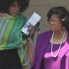 Katherine Jackson a assiste au service religieux d'une eglise a Woodland Hills. Le 9 juin 2013