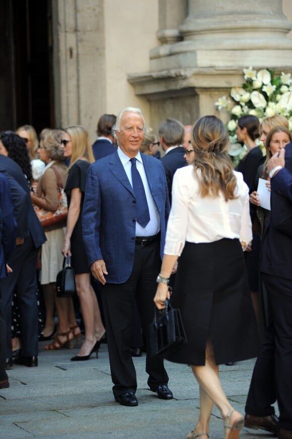 Carlo Ferdinando Borromeo aux obsèques de Marta Marzotto en l'église Sant'Angelo à Milan le 1er août 2016