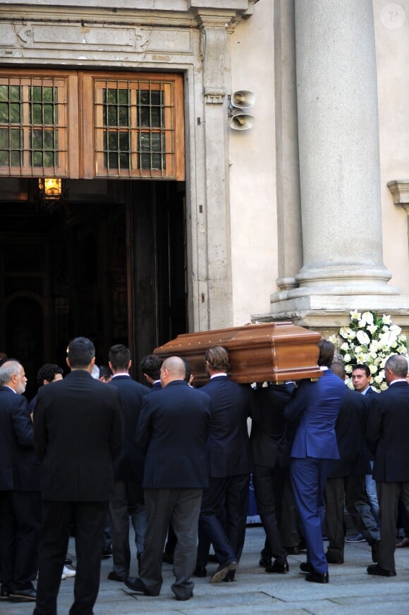 Obsèques de Marta Marzotto en l'église Sant'Angelo à Milan le 1er août 2016