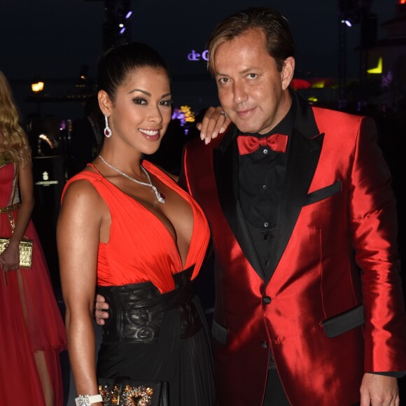 Ayem Nour et son compagnon Vincent - Soirée de Grisogono à l'hôtel Eden Roc au Cap d'Antibes lors du 68ème Festival International du film de Cannes. Le 19 mai 2015