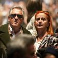 Gilbert Montagné et sa femme Nikole - People à la premiére représentation de Charles Aznavour au Palais des Sports à Paris le 15 septembre 2015.