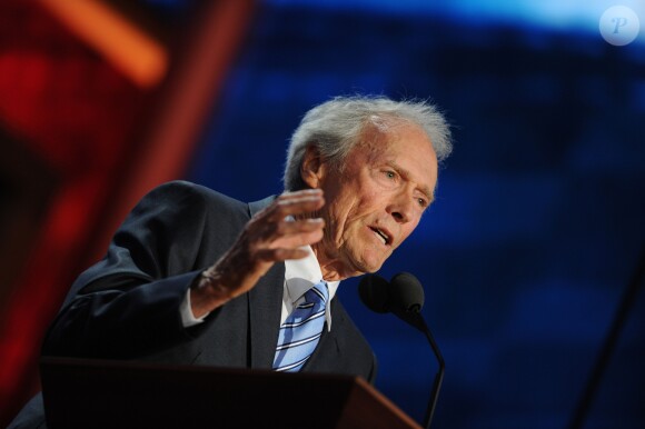 Clint Eastwood lors de la Republican National Convention au Tampa Bay Times Forum, le 30 août 2012.