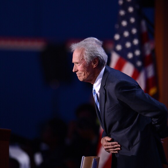 Clint Eastwood lors de son discours à la Convention nationale républicaine à Tampa, le 30 août 2012.