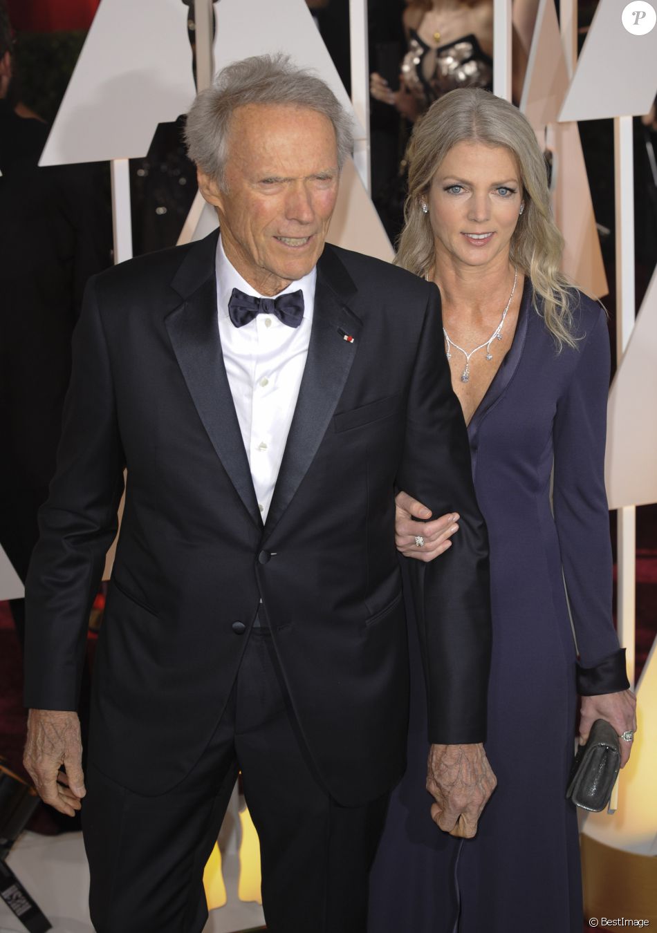 Qui Est La Femme De Clint Eastwood Clint Eastwood et sa compagne Christina Sandera - People à la 87e