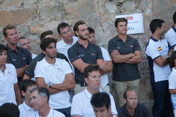 Pierre Casiraghi a reçu le trophée dans la catégorie propriétaire-armateur lors de la cérémonie de clôture de la 35e Copa del Rey MAPFRE, le 6 août 2016 à Palma de Majorque, dont il s'est classé 4e avec Malizia dans la catégorie GC32.