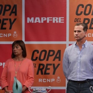 Le roi Felipe VI d'Espagne présidait la cérémonie de clôture de la 35e Copa del Rey MAPFRE, le 6 août 2016 à Palma de Majorque.