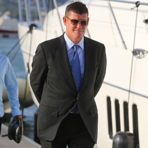 James Packer (compagnon de Mariah Carey) aux Marines de Cogolin pour la soirée de la Fondation Leonardo DiCaprio à Saint-Tropez, France, le 20 juillet 2016. © Agence/Bestimage