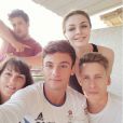 Tom Daley avec sa famille et son fiancé Dustin Lance Black à Rio. Instagram, le 7 août 2016.