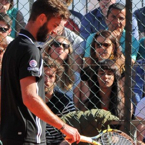 Semi-Exclusif - La chanteuse Shy'm était présente au Monte Carlo Country Club pour le Monte-Carlo Rolex Masters de tennis à Roquebrune Cap Martin le 11 avril 2016 pour soutenir son fiancé le tennisman français Benoit Paire qui a remporté son match contre l'espagnol Inigo Cervantes. © Bruno Bebert / Bestimage