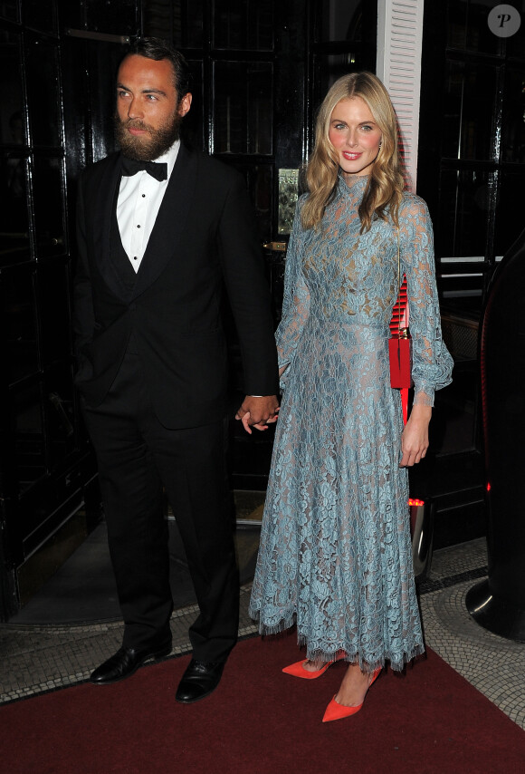 James Middleton et Donna Air  lors de la soirée de gala de la British Heart Foundation à Londres le 10 février 2015.