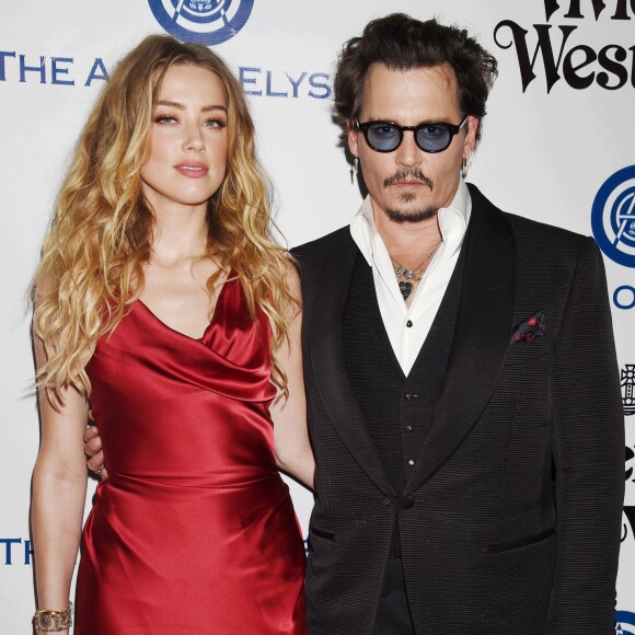 Johnny Depp et sa femme Amber Heard - 9 ème Gala Annuel "The Art Of Elysium" à Culver City le 9 janvier 2016.