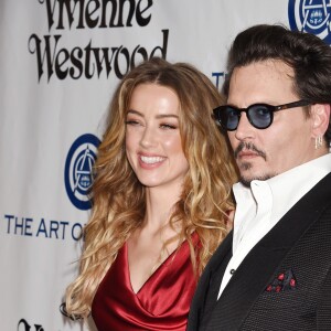 Johnny Depp et sa femme Amber Heard - 9 ème Gala Annuel "The Art Of Elysium" à Culver City le 9 janvier 2016.