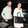 Natalie Portman se rendant au restaurant Il Buco avec son mari Benjamin Millepied à New York le 15 août 2016