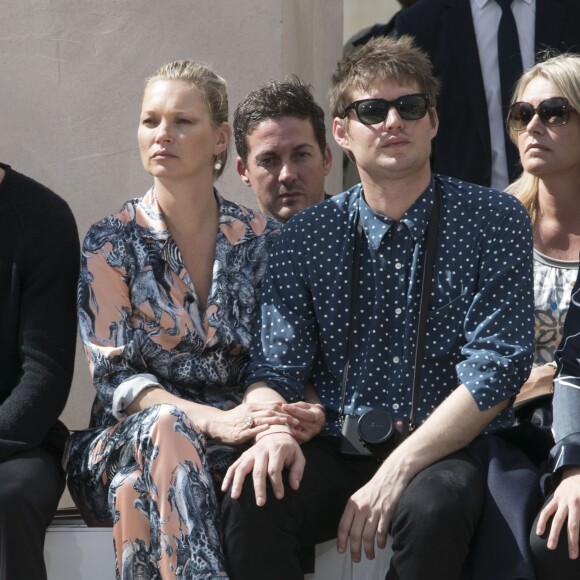 David Beckham, Kate Moss et Nikolai Von Bismarck au défilé de mode Louis Vuitton à Paris le 23 juin 2016. © Olivier Borde / Bestimage