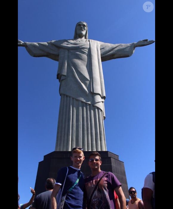 Tom Bosworth et Harry, à Rio, le 15 août 2016