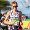 Tom Bosworth lors de l'épreuve des 20 km marche hommes, à Rio, le 12 août 2016