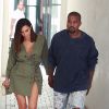 Kim Kardashian et son mari Kanye West à West Hollywood, le 31 juillet 2016.
