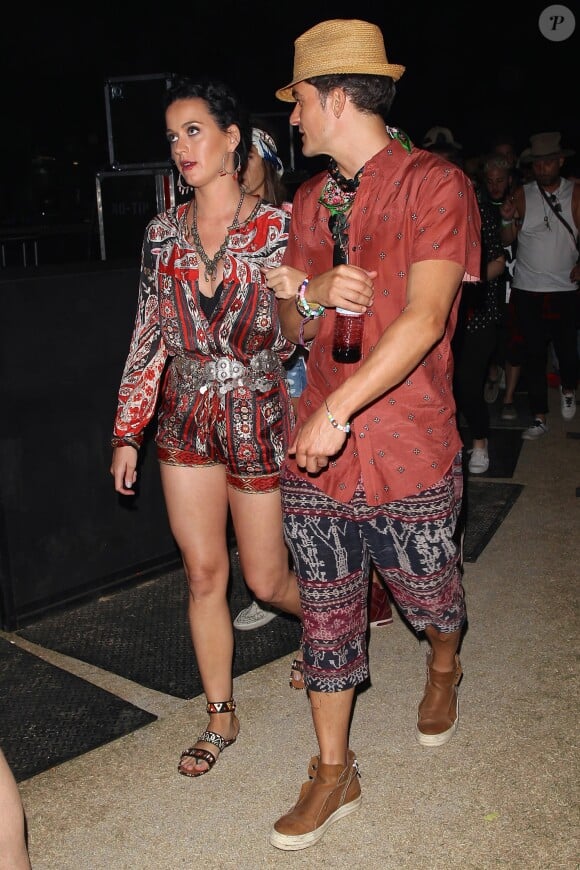 Katy Perry et Orlando Bloom au Festival de Coachella le 17 avril 2016