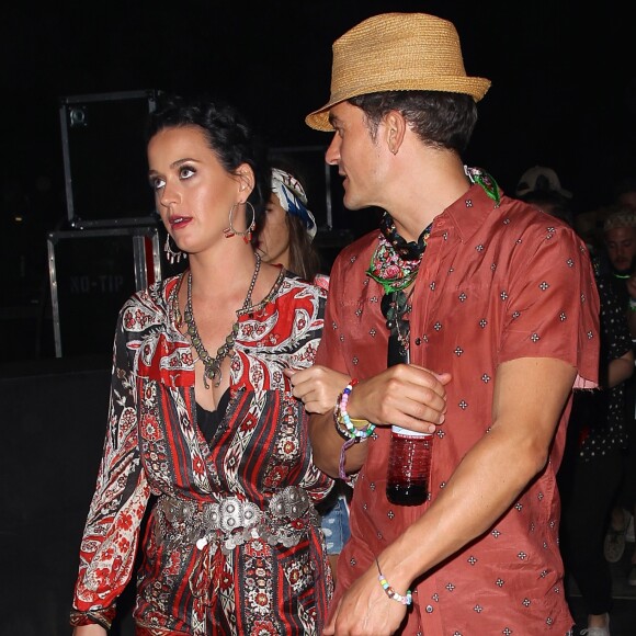 Katy Perry et Orlando Bloom au Festival de Coachella le 17 avril 2016