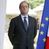Le président de la République François Hollande à l'inauguration de l'hôtel du Domaine de l'Etoile de Pompadour en Corrèze, le 11 août 2016. © Patrick Bernard/Bestimage