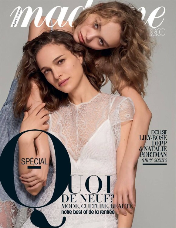 Lily-Rose Depp et Natalie Portman en couverture de Madame Figaro du 19 août 2016