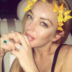 Lindsay Lohan sur une photo publiée sur Instagram le 22 août 2016