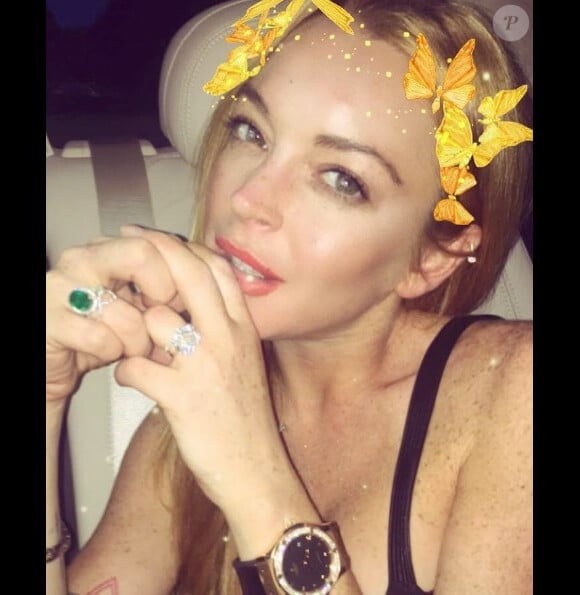 Lindsay Lohan sur une photo publiée sur Instagram le 22 août 2016