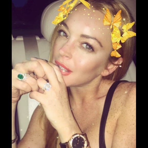 Lindsay Lohan sur une photo publiée sur Instagram le 22 août 2016